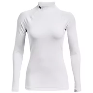 Koszulki sportowe damskie - Koszulka damska Under Armour Authentics Mockneck Rozmiar: M / Kolor: biały - miniaturka - grafika 1