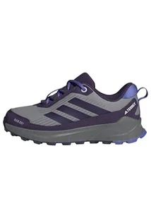 adidas Uniseks - dzieci Terrex Trailmaker 2 RAIN.RDY Hiking Shoes Kids, grey three/aurora plum/semi cobalt blue, 30 1/2 EU - Buty dla chłopców - miniaturka - grafika 1