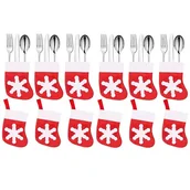 Ozdoby bożonarodzeniowe - Kieszonka na sztućce 12szt. świąteczne etui, skarpeta ozdoba świąteczna - miniaturka - grafika 1