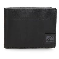 Koszulki i topy damskie - Pepe Jeans Topper Portfel Poziomy z Portmonetką Czarny 11x8x1 cms Skóra, czarny, Talla única, Portfel poziomy z portmonetką - miniaturka - grafika 1