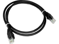 Kable miedziane - Alantec KKU6CZA3 kabel sieciowy Czarny 3 m Cat6 U/UTP (UTP) KKU6CZA3 - miniaturka - grafika 1