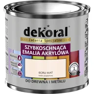 Emalie - Wodorozcieńczalna emalia akrylowa Akrylux ecru Mat 0,5 l - miniaturka - grafika 1