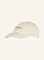 Czapki damskie - Calvin Klein Jeansowa Czapka Z Daszkiem weiss - miniaturka - grafika 1