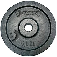 Obciążenia - Best Sporting OBCIĄŻENIE ŻELIWNE CZARNE 5 KG BEST SPORTING FI 30MM 614034 - miniaturka - grafika 1