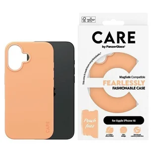 CARE by PanzerGlass Fashion Case iPhone 16 6.1" brzoskwiniowy/peachy MagSafe 1389 - Etui i futerały do telefonów - miniaturka - grafika 1