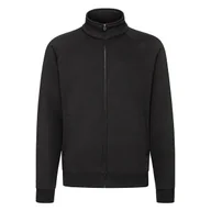 Bluzy męskie - Bluza Męska Rozpinana Sweat Jacket Czarny r. 2XL - miniaturka - grafika 1