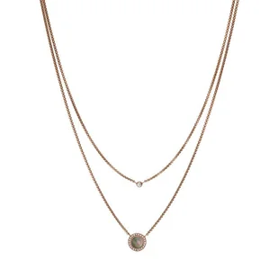 Naszyjnik Fossil Val JF02953791 Złoty - Naszyjniki - miniaturka - grafika 1