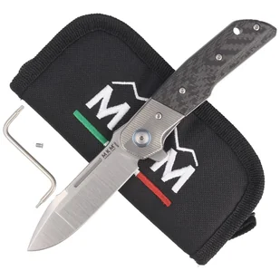 Nóż składany MKM Clap Carbon Fiber, Satin M390 by Bob Terzuola (MK LS01-CT) - Noże - miniaturka - grafika 4