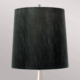 Elstead Lampa stojąca Ascent, polerowany nikiel, czarny klosz - Lampy stojące - miniaturka - grafika 1