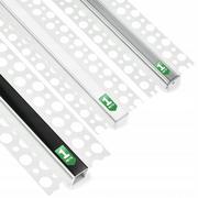 Lampy pozostałe - Profil Aluminiowy Podtynkowy Architektoniczny do LED Wpuszczany do Płyt KARTON / GIPS 1m + Mleczny Klosz - miniaturka - grafika 1