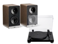 Zestawy stereo - Audio-Technica AT-LPW50PB (czarny) + Connex (orzech) - miniaturka - grafika 1