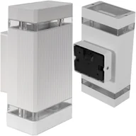Lampy ogrodowe - Lampa elewacyjna LED kinkiet ogrodowy zewnętrzny 2xGU10 aluminium IP54 - miniaturka - grafika 1