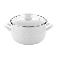 Garnki - Garnek emaliowany Pyza Diamond z pokrywką 22 cm 5,3 l - miniaturka - grafika 1