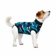 Specjalistyczne artykuły dla zwierząt - Suitical suitical ubranko dla psów w kolorze niebieskim camo. Profesjonalna alternatywa dla żagli strumieniowych. Przeznaczony do ochrony i bandażu, punktów hotspotu, chorób skóry, nietrzymania światła, do pod - miniaturka - grafika 1