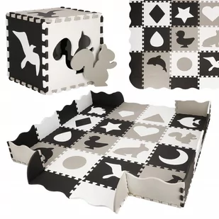 Mata piankowa puzzle dla dzieci 150x150 cm pianka EVA FM0012 - Maty piankowe - miniaturka - grafika 1