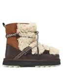 Śniegowce damskie - EMU Australia Śniegowce Blurred Teddy W13196 Brązowy - miniaturka - grafika 1