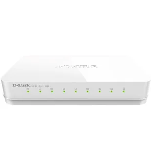 D-Link 8-Port 10/100/1000Mbps Gigabit Ethernet Switch GO-SW-8G/E - Artykuły biurowe - miniaturka - grafika 1