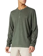Koszule męskie - Camel Active Męska Koszula Henley 4093719T05, Zielony, S - miniaturka - grafika 1