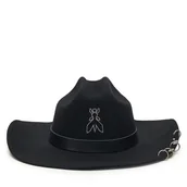 Czapki damskie - Kapelusz Patrizia Pepe 8F0077/A919 K103 Czarny - miniaturka - grafika 1