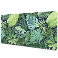 Podkładki na biurko - Podkład ochronny na biurko Egzotyczne liście 90x45 cm - miniaturka - grafika 1