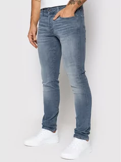 Spodnie męskie - Jack&Jones Jeansy Glenn Icon 12194438 Niebieski Slim Fit - grafika 1