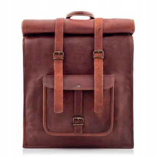 Polski Tornister Skóra Naturalna Męski do Pracy na Laptopa Belveder BT07 - Torby na laptopy - miniaturka - grafika 1