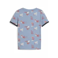 Odzież sportowa dziecięca - Dziecięca koszulka Little Runners PUMA Cool Blue - miniaturka - grafika 1