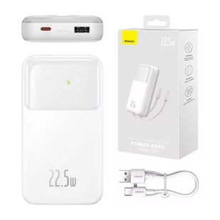 Powerbank Baseus Comet 20000mAh, USB do USB-C, 22.5W (biały) - Powerbanki - miniaturka - grafika 1