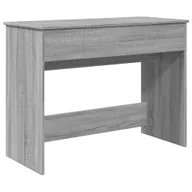 Toaletki - vidaXL Toaletka z lustrem szara Sonoma 100x45x76 cm - miniaturka - grafika 1