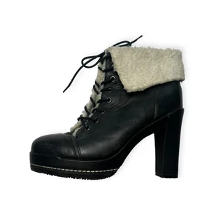 Czarne eleganckie botki na słupku KELSI DAGGER 39 - Botki damskie - miniaturka - grafika 1