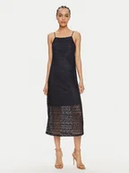 Sukienki - Vero Moda Sukienka letnia Maya 10304461 Granatowy Regular Fit - miniaturka - grafika 1