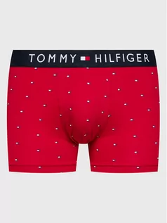 Majtki męskie - Bokserki Print UM0UM01831 Czerwony - Tommy Hilfiger - grafika 1