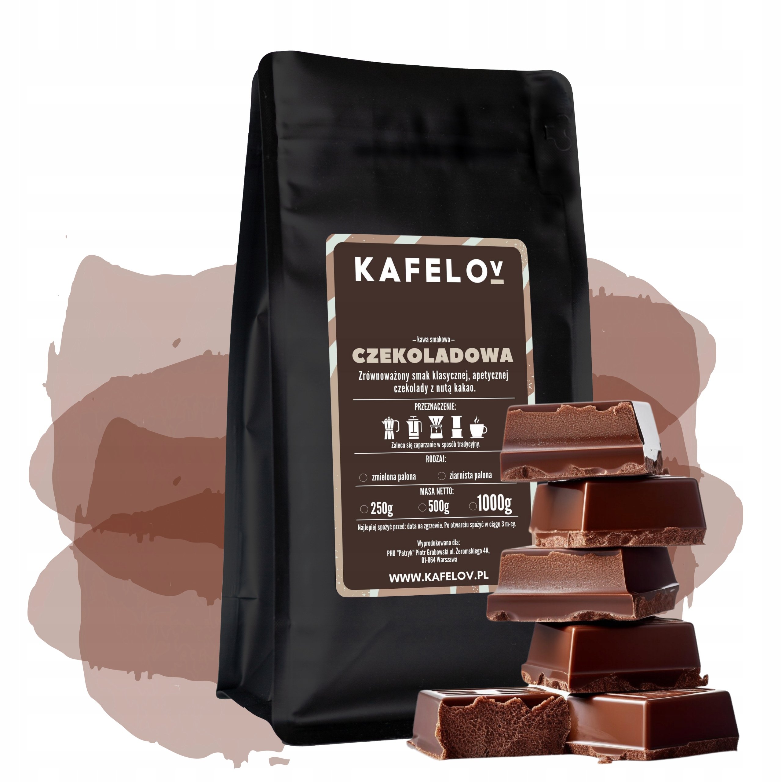 Kawa mielona Czekoladowa 1 kg smakowa arabika