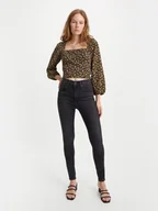 Spodenki damskie - Levi's Dżinsy - Skinny fit - w kolorze czarnym - miniaturka - grafika 1
