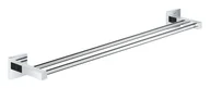Wieszaki łazienkowe - Grohe QuickFix Start Cube - Podwójny wieszak na ręczniki, chrom 41104000 - miniaturka - grafika 1