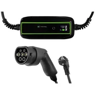 Ładowarki do samochodów elektrycznych - Green Cell Ładowarka mobilna GC EV PowerCable 3,6kW Schuko - Type 2 do ładowania samochodów elektrycznych i hybryd Plug-In - miniaturka - grafika 1
