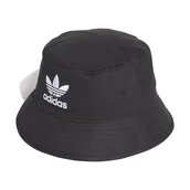 Czapki damskie - Bucket hat unisex adidas ORIGINALS ADICOLOR TREFOIL czarna AJ8995-54 cm - miniaturka - grafika 1