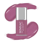 Lakiery hybrydowe - Semilac Lakier hybrydowy One Step Glossy, S205 Purple Beige - miniaturka - grafika 1