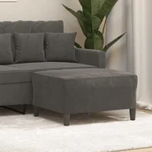 Pufy i podnóżki - Podnóżek, ciemnoszary, 70x55x41 cm, aksamit - miniaturka - grafika 1