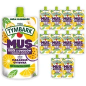 Koncentraty warzywne, przeciery - Tymbark Mus 100 % z owoców jabłko banan marakuja cytryna 200 g x 10 sztuk - miniaturka - grafika 1