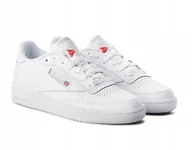 Buty sportowe damskie - Reebok Club C 85 Buty Sportowe Damskie Białe Skórzane 37.5 3L9G12* - miniaturka - grafika 1
