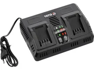 Ładowarki do elektronarzędzi - Podwójna ładowarka Yato 18V (2,4-4,5A) YT-828501 - miniaturka - grafika 1