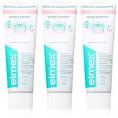 Pasty do zębów - Gaba International Pasta do zębów przeciwbólowa Sensitiv e Professional Repair & Prevent Trio 3 x 75 ml - miniaturka - grafika 1