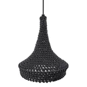 Lampy sufitowe - Lampa wisząca z bawełny Mahaka 5181 Shilo hampton pleciona szary - miniaturka - grafika 1