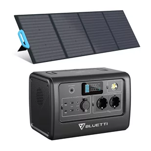 Agregat prądotwórczy Zestaw Przenośnego Generatora Słonecznego Bluetti Eb70Gray 1000 W Z Panelem Słonecznym Bluetti Pv120 120 W - Agregaty prądotwórcze - miniaturka - grafika 1