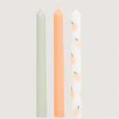 Świece - Świeca tradycyjna parafinowa Bezapachowe Sweet Home 3 szt. - miniaturka - grafika 1