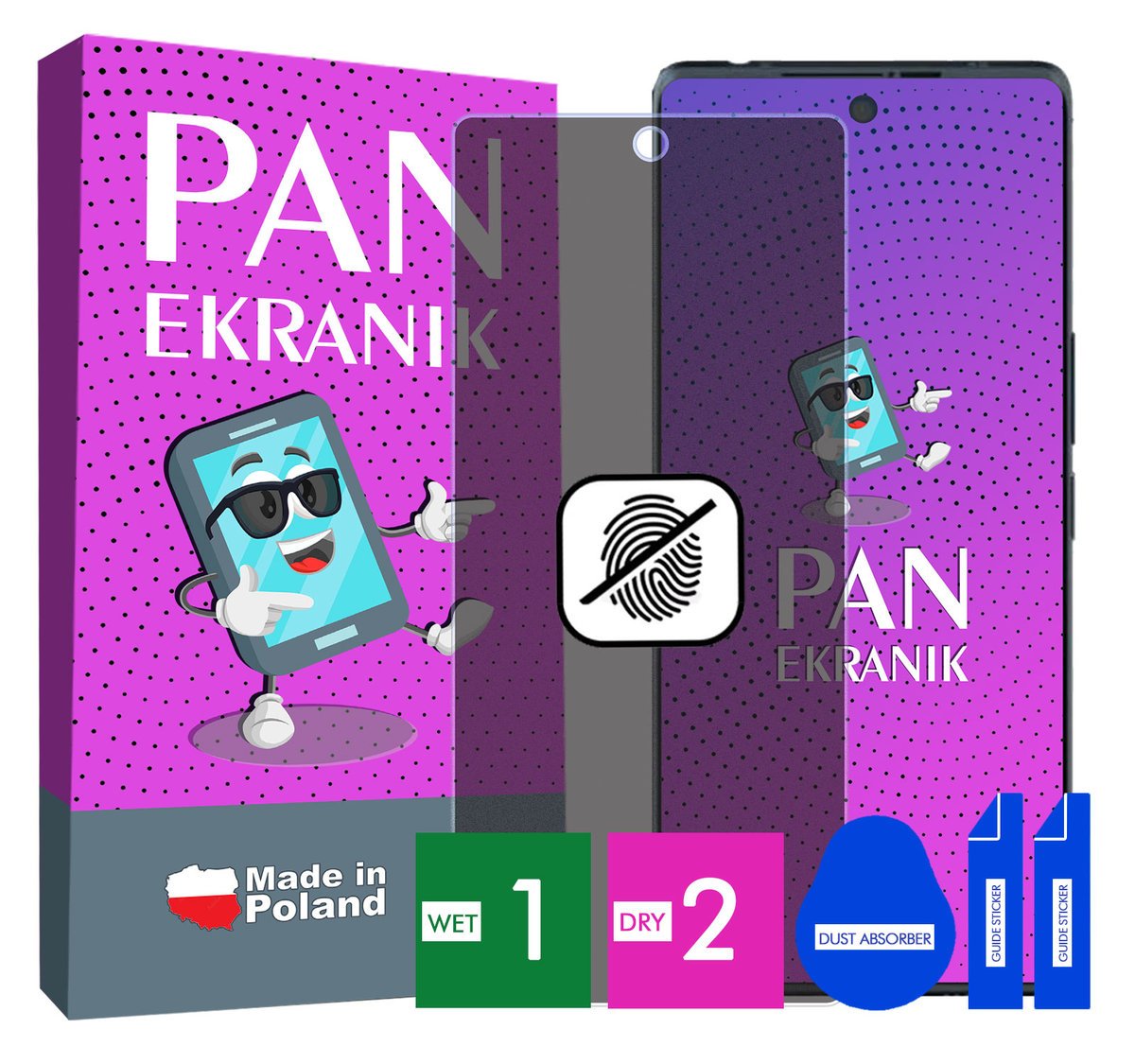 FOLIA 5D PRYWATYZUJĄCA MATOWA DO HTC U24 PRO CAŁY EKRAN ORYGINALNA