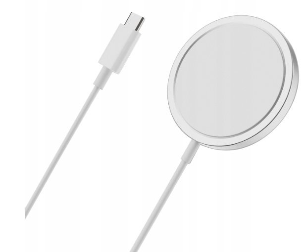 Magnetyczna Ładowarka Indukcyjna 15W – Szybkie Ładowanie biały