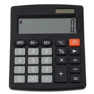 Kalkulatory - Leantoys Kalkulator czarny - miniaturka - grafika 1