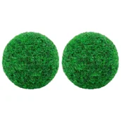 Sztuczne kwiaty - vidaXL Kule sztucznego bukszpanu, 2 szt., 27 cm 315479 - miniaturka - grafika 1